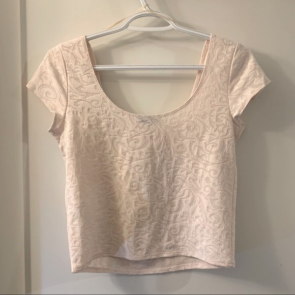 *2/$15* NWOT Blush Crop Top - Picture 2 of 2